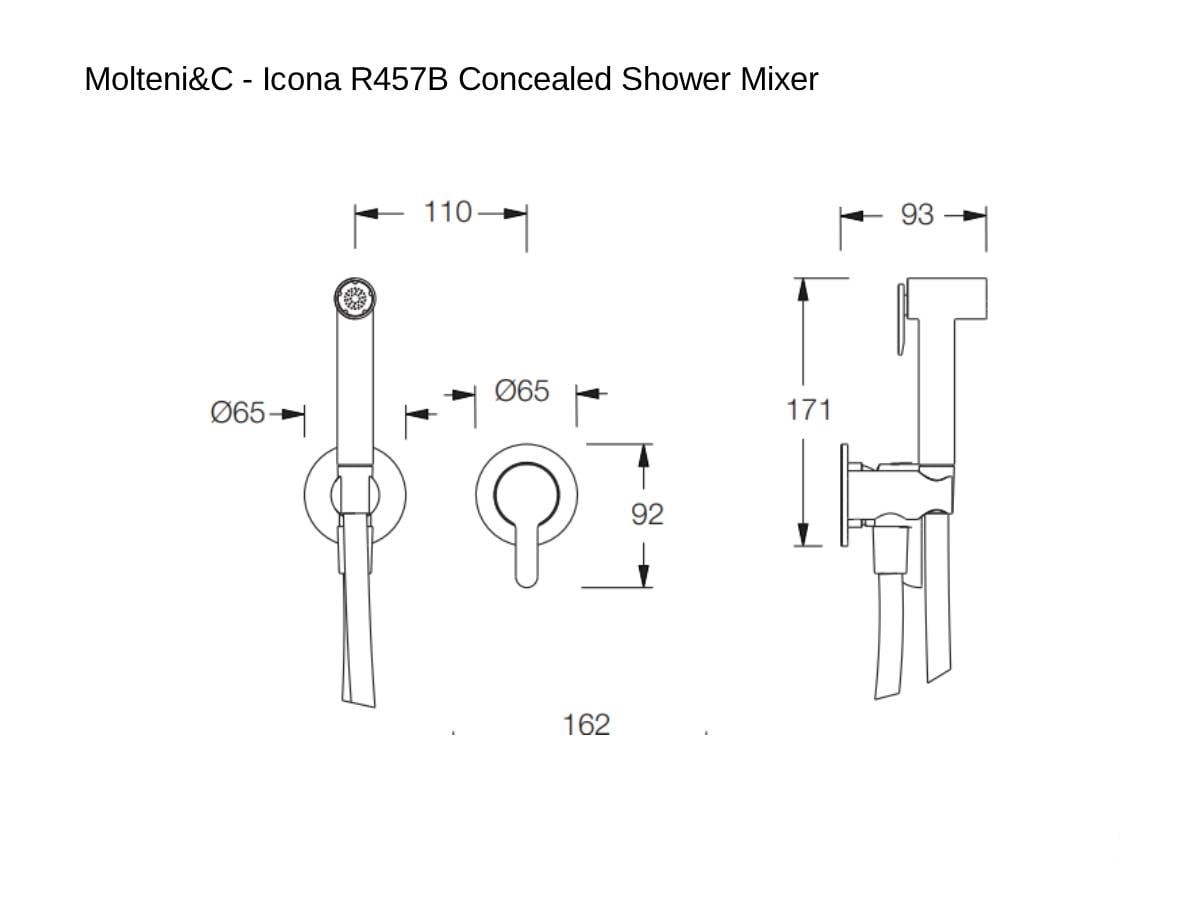 Предмет интерьера Icona R457B Miscelatore Doccia a Incasso
