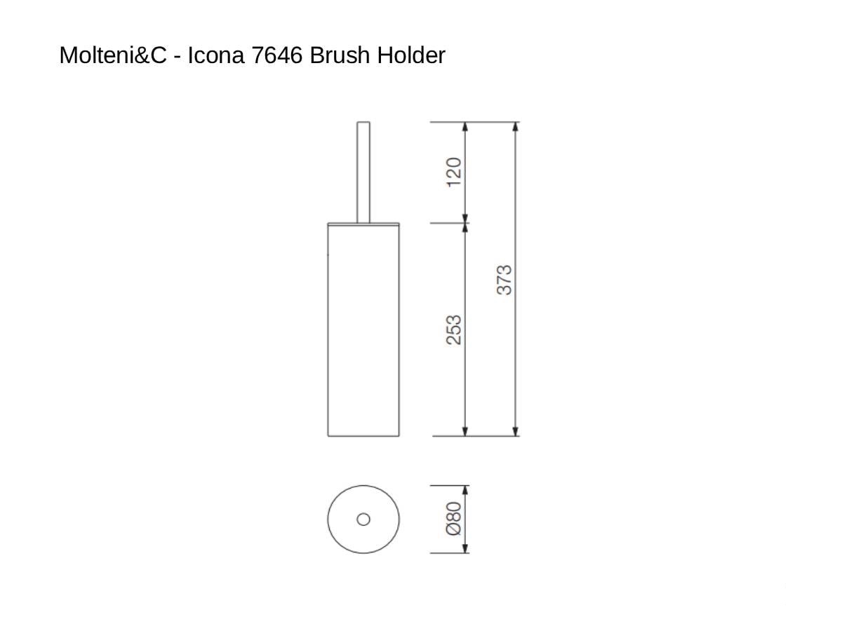 Предмет интерьера Icona 7646 Porta Spazzole