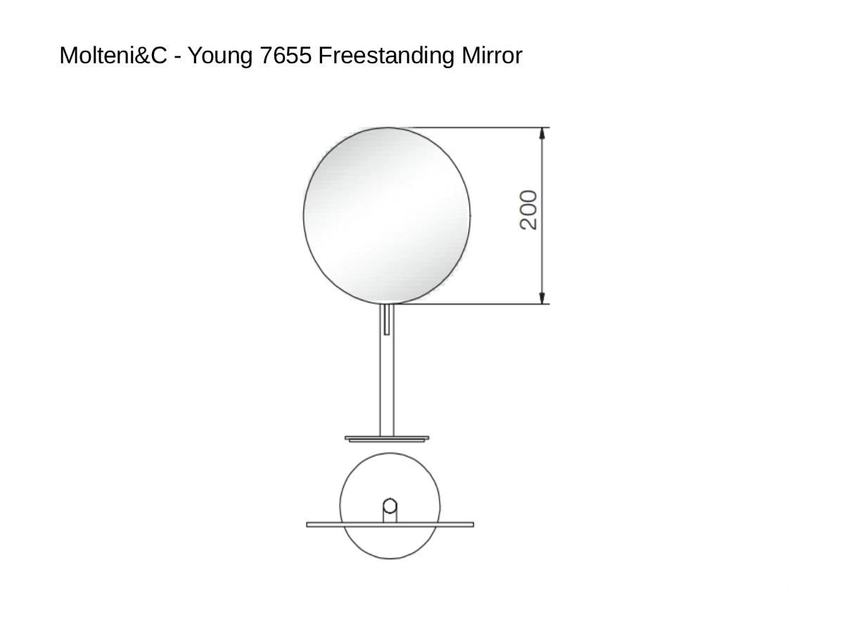 Зеркало Young 7655 напольный