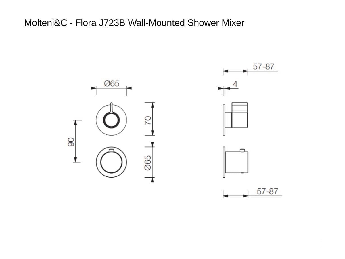 Предмет интерьера Flora J723B Miscelatore Doccia a Parete