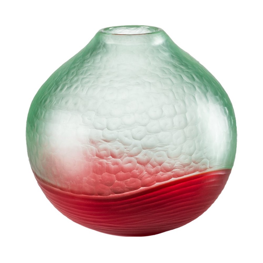 Ваза Battuto Bicolore Rosso e Verde