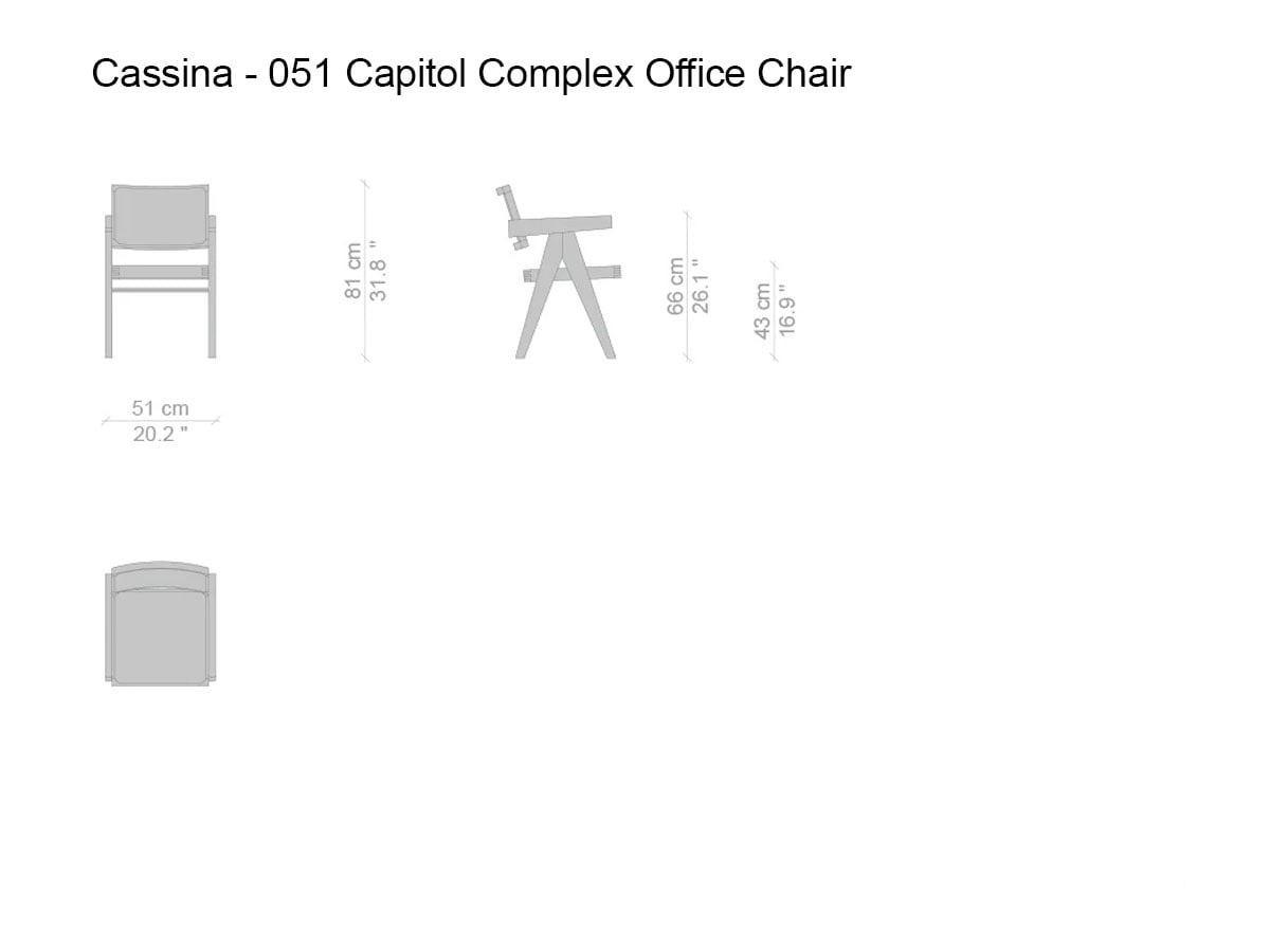Стул 051 Capitol Complex Office, дуб тонированный чёрный