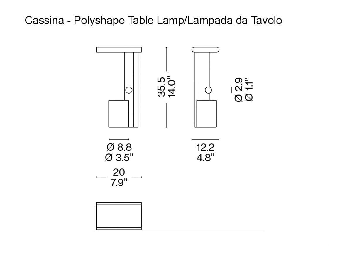 Настольная лампа Polyshape