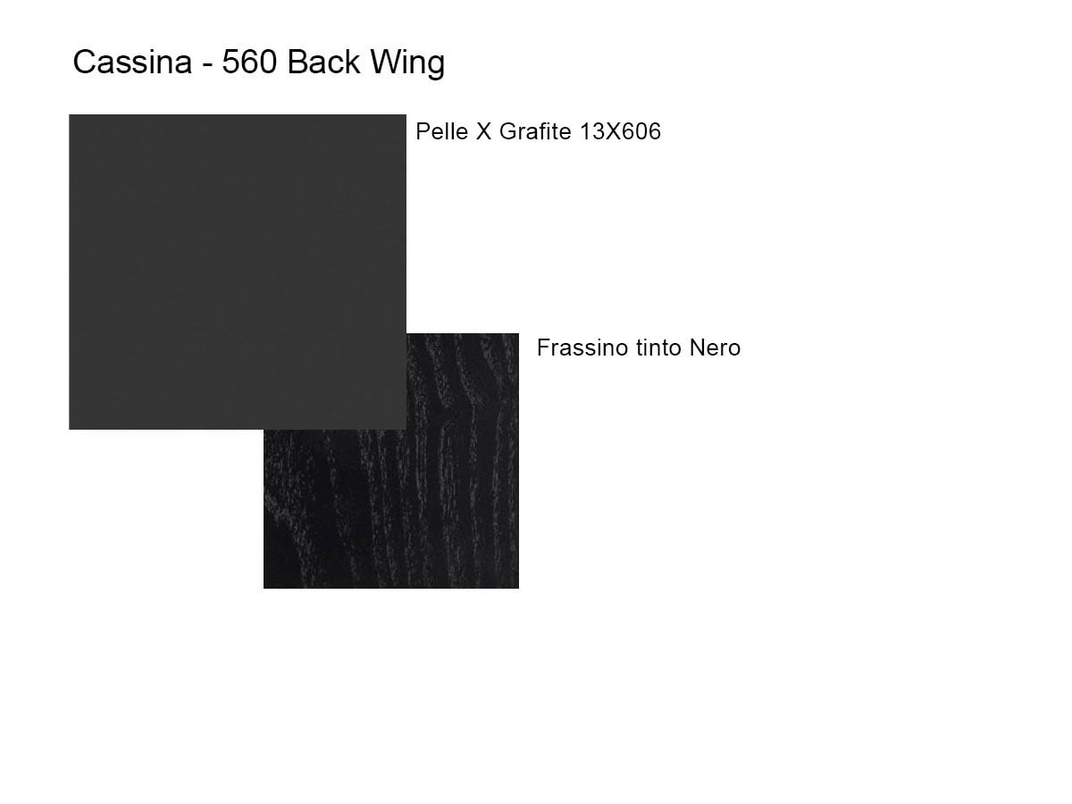 Стул 560 Back-Wing, кожа X графит 13X606